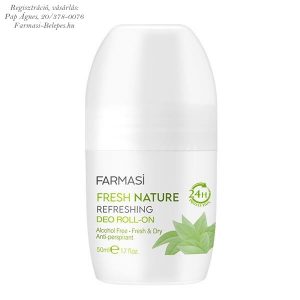 Fresh Nature Izzadásgátló deo roll-on, női,  50 ml