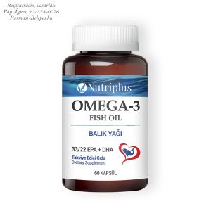 NUTRIPLUS OMEGA-3 HALOLAJ kapszula